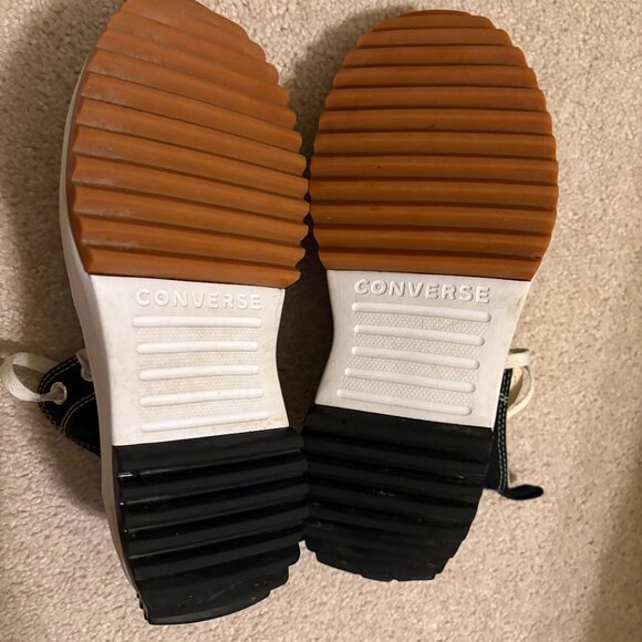 Converse CT Allstar Run Star Hike Hi Shoes Unisex M7.5 W9 Black White 166800C - Picture 7 of 9